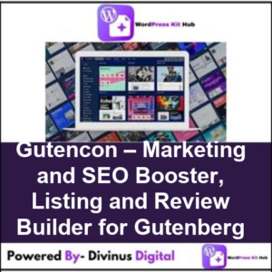 Gutencon – Marketing and SEO Booster, Listing and Review Builder for Gutenberg
