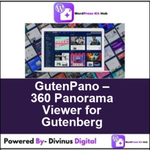 GutenPano – 360 Panorama Viewer for Gutenberg