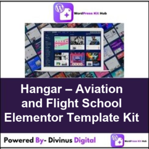Hangar – Aviation and Flight School Elementor Template Kit