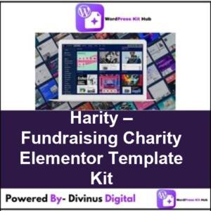 Harity – Fundraising Charity Elementor Template Kit