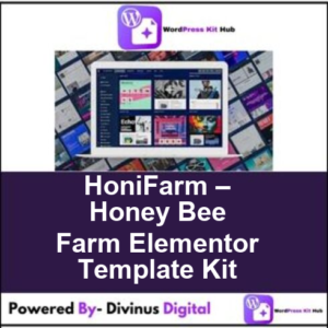 HoniFarm – Honey Bee Farm Elementor Template Kit