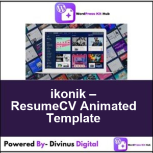 ikonik – ResumeCV Animated Template
