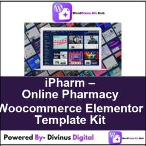 iPharm – Online Pharmacy Woocommerce Elementor Template Kit