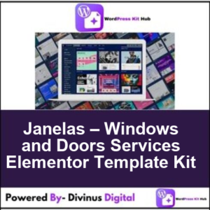 Janelas – Windows and Doors Services Elementor Template Kit