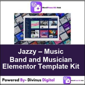 Jazzy – Music Band and Musician Elementor Template Kit