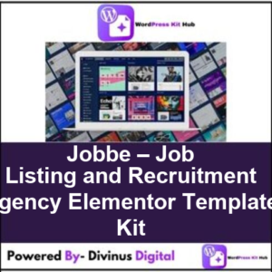 Jobbe – Job Listing and Recruitment Agency Elementor Template Kit