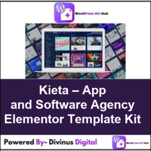 Kieta – App and Software Agency Elementor Template Kit