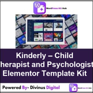 Kinderly – Child Therapist and Psychologist Elementor Template Kit