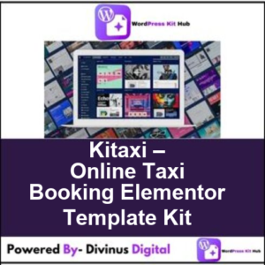 Kitaxi – Online Taxi Booking Elementor Template Kit