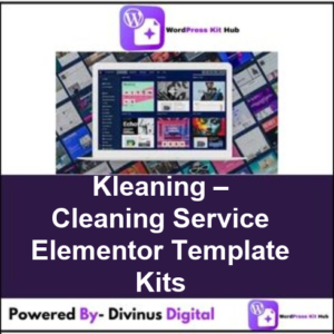 Kleaning – Cleaning Service Elementor Template Kits