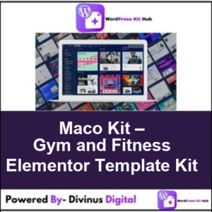 Maco Kit – Gym and Fitness Elementor Template Kit