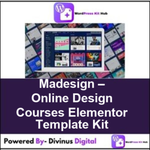 Madesign – Online Design Courses Elementor Template Kit