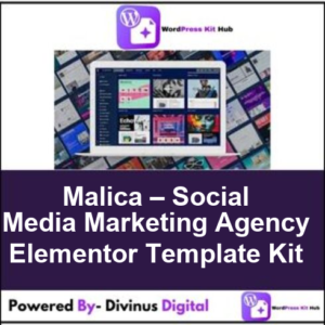 Malica – Social Media Marketing Agency Elementor Template Kit