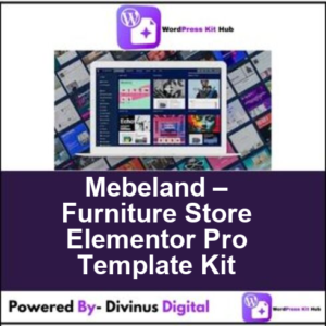 Mebeland – Furniture Store Elementor Pro Template Kit