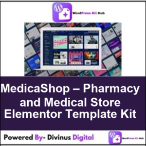 MedicaShop – Pharmacy and Medical Store Elementor Template Kit