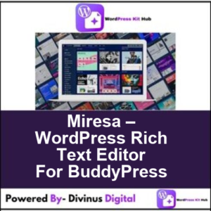 Miresa – WordPress Rich Text Editor For BuddyPress