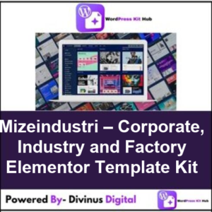 Mizeindustri – Corporate, Industry and Factory Elementor Template Kit