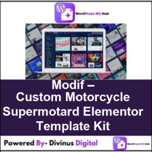 Modif – Custom Motorcycle Supermotard Elementor Template Kit