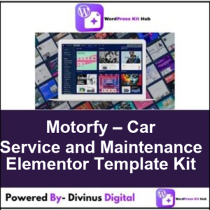 Motorfy – Car Service and Maintenance Elementor Template Kit