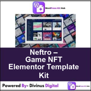 Neftro – Game NFT Elementor Template Kit