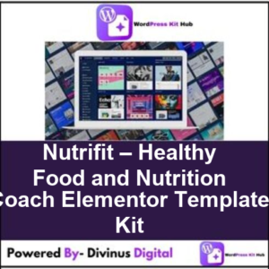 Nutrifit – Healthy Food and Nutrition Coach Elementor Template Kit