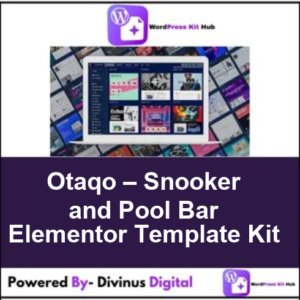 Otaqo – Snooker and Pool Bar Elementor Template Kit