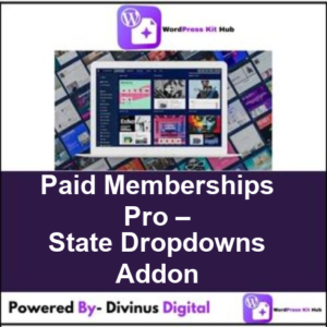 Paid Memberships Pro – State Dropdowns Addon