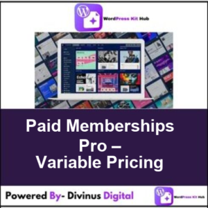 Paid Memberships Pro – Variable Pricing