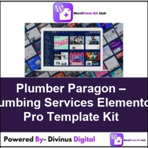 Plumber Paragon – Plumbing Services Elementor Pro Template Kit