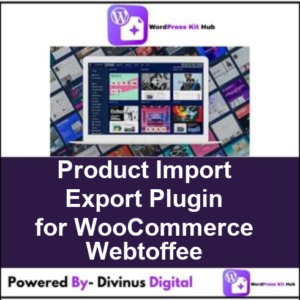 Product Import Export Plugin for WooCommerce Webtoffee