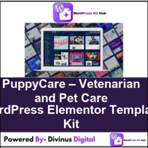 PuppyCare – Vetenarian and Pet Care WordPress Elementor Template Kit