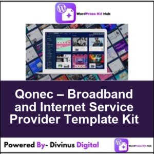 Qonec – Broadband and Internet Service Provider Template Kit