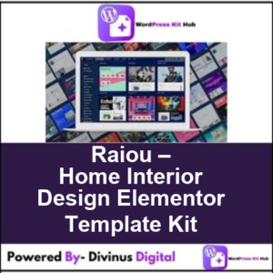 Raiou – Home Interior Design Elementor Template Kit
