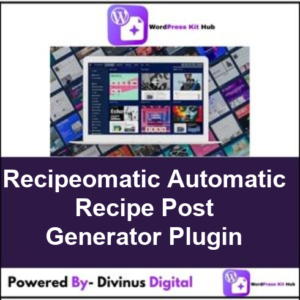 Recipeomatic Automatic Recipe Post Generator Plugin