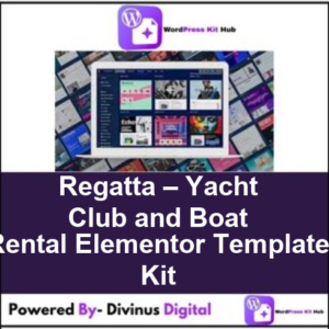 Regatta – Yacht Club and Boat Rental Elementor Template Kit