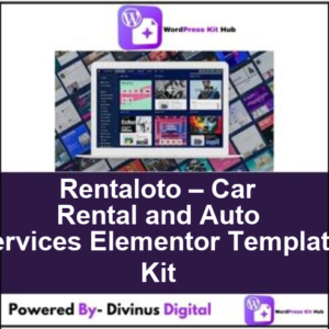 Rentaloto – Car Rental and Auto Services Elementor Template Kit