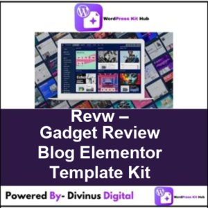 Revw – Gadget Review Blog Elementor Template Kit