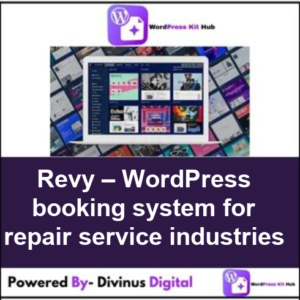 Revy – WordPress booking system for repair service industries