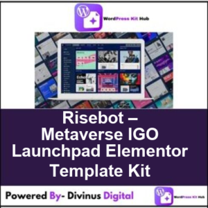 Risebot – Metaverse IGO Launchpad Elementor Template Kit