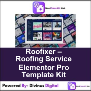 Roofixer – Roofing Service Elementor Pro Template Kit
