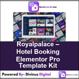 Royalpalace – Hotel Booking Elementor Pro Template Kit