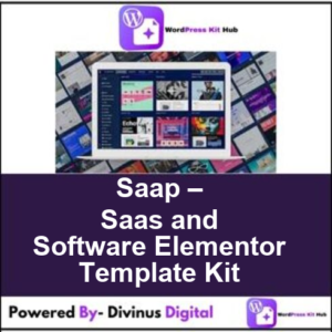 Saap – Saas and Software Elementor Template Kit