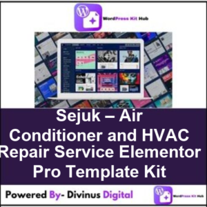 Sejuk – Air Conditioner and HVAC Repair Service Elementor Pro Template Kit