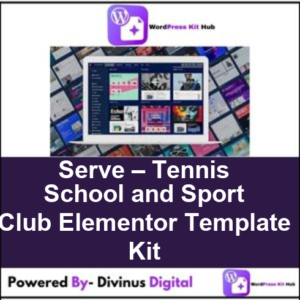 Serve – Tennis School and Sport Club Elementor Template Kit