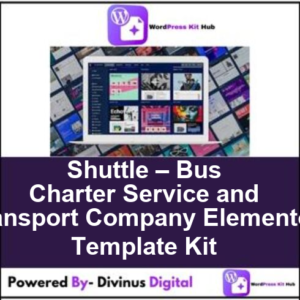 Shuttle – Bus Charter Service and Transport Company Elementor Template Kit