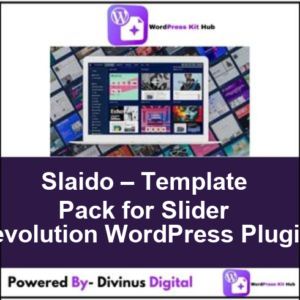 Slaido – Template Pack for Slider Revolution WordPress Plugin