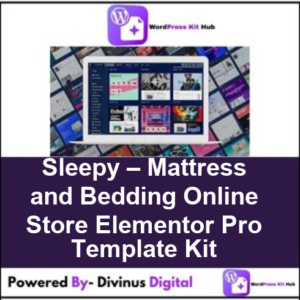 Sleepy – Mattress and Bedding Online Store Elementor Pro Template Kit