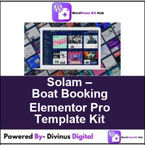 Solam – Boat Booking Elementor Pro Template Kit