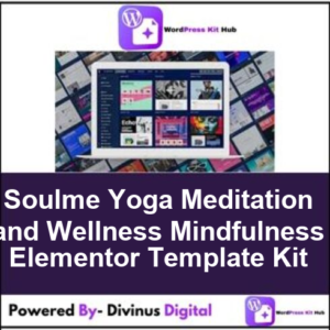 Soulme Yoga Meditation and Wellness Mindfulness Elementor Template Kit