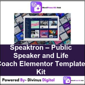 Speaktron – Public Speaker and Life Coach Elementor Template Kit